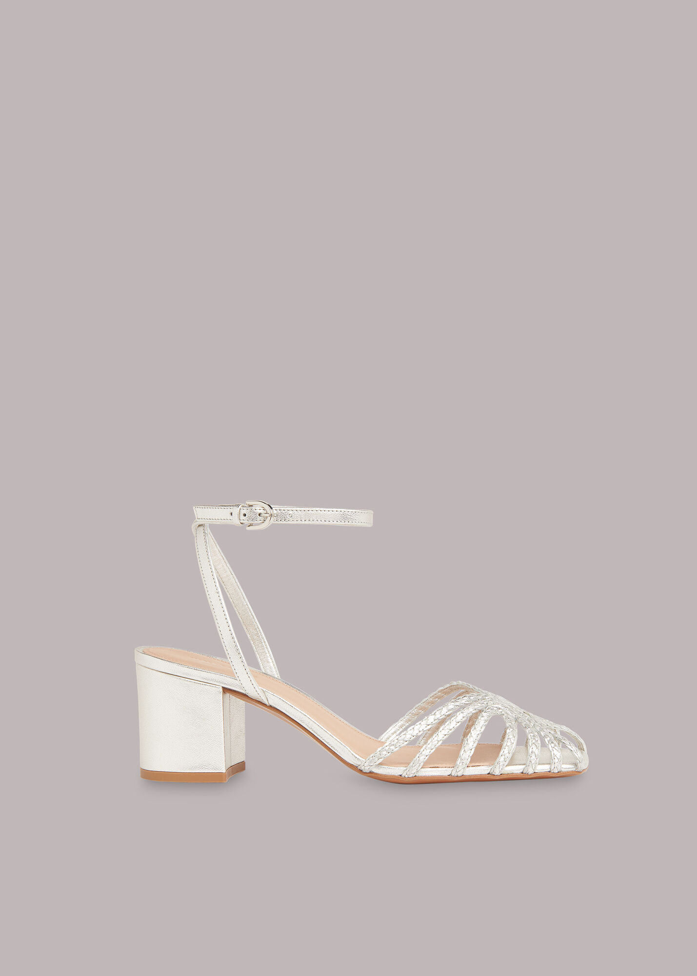 Silver chunky heel sandals on sale