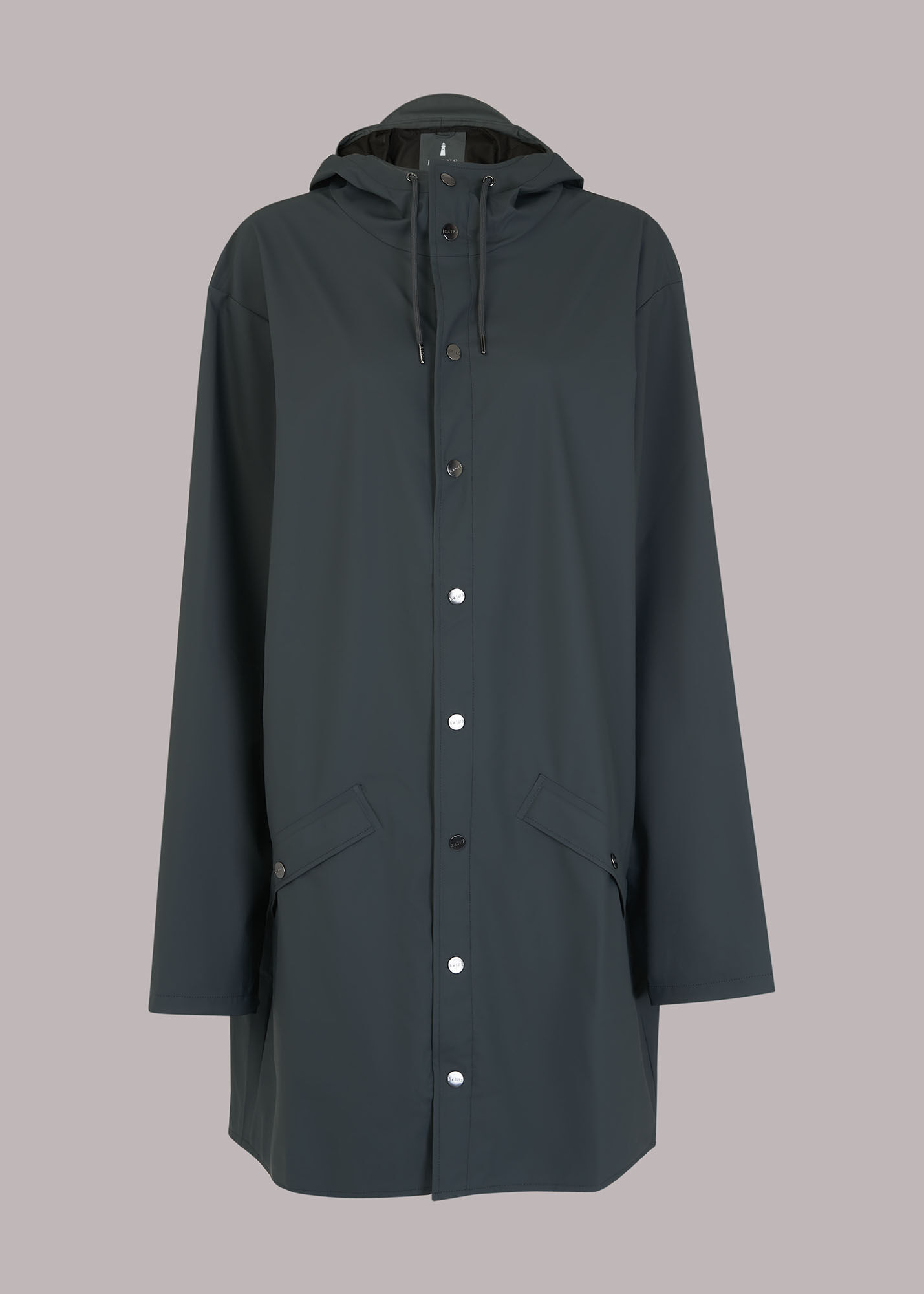 Rains long jacket stone online