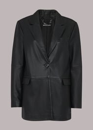 Stina Leather Blazer