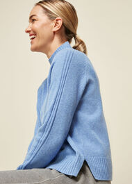 Funnel Neck Merino Wool Knit