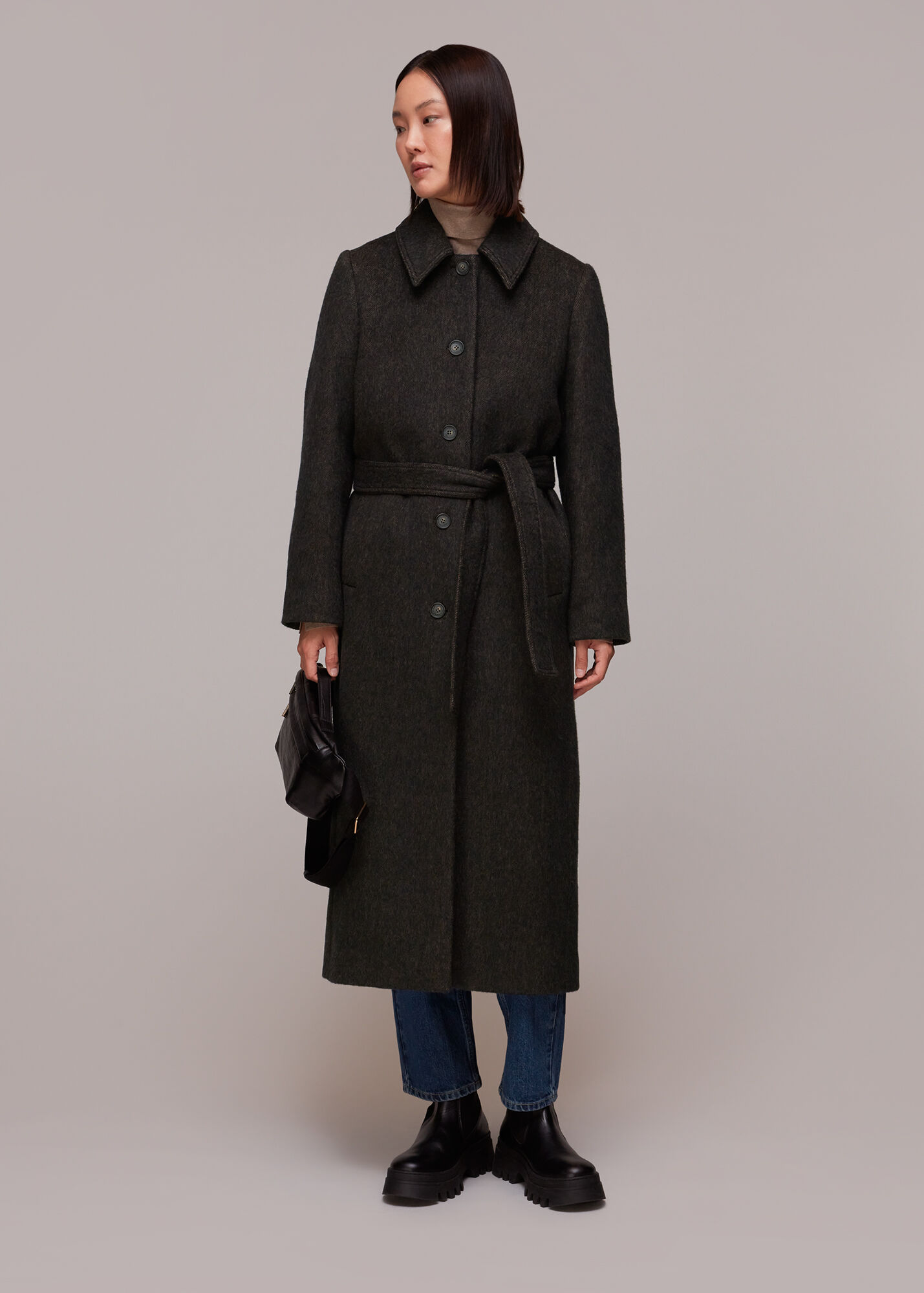 wool tie waist coat