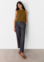Indigo Barrel Leg Trouser