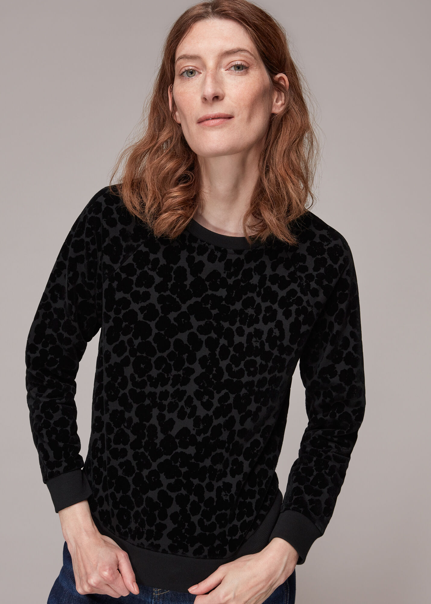 Whistles leopard hotsell sweatshirt