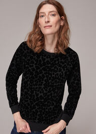 Smudge Animal Flocked Sweat
