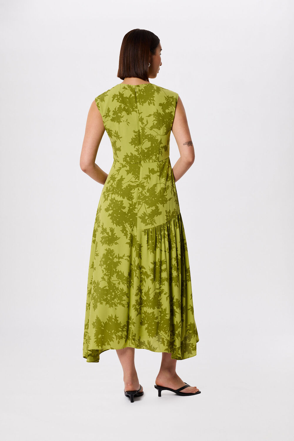 Floral Asymmetric Dress