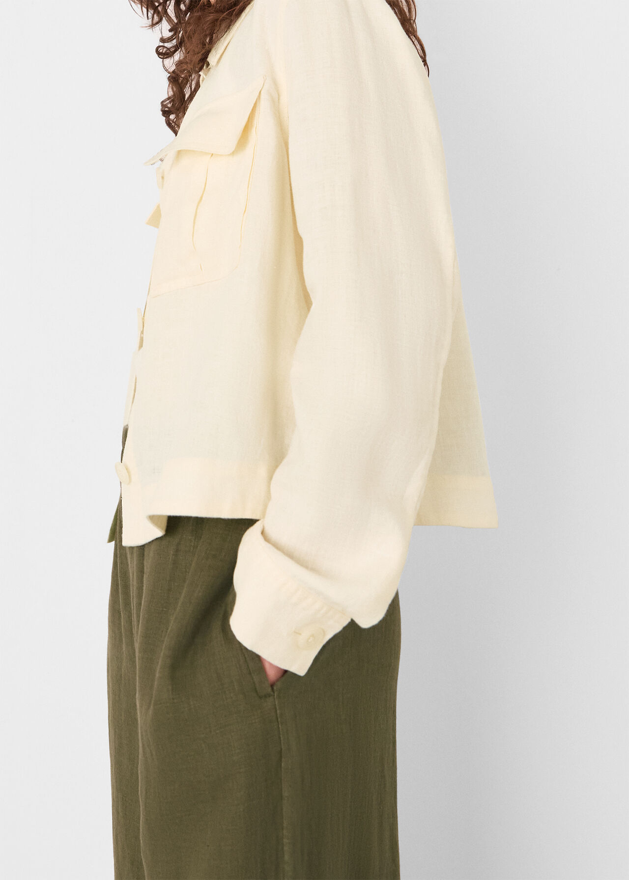 Abby Linen Casual Jacket