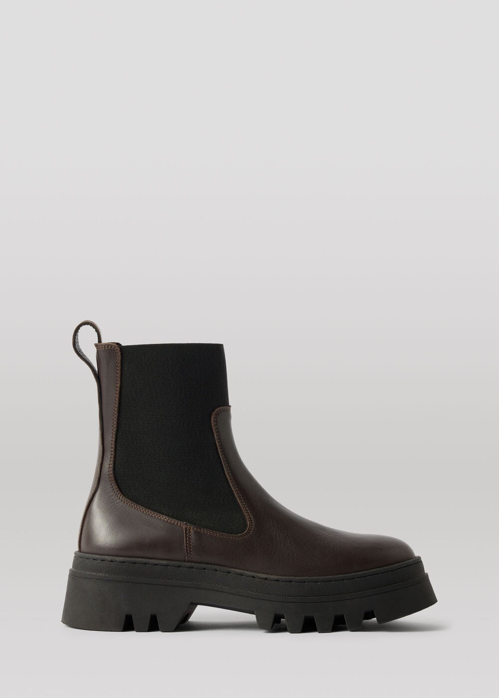 Chocolate Hatton Chunky Chelsea Boot