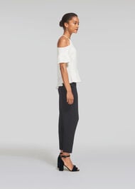Adele Cold Shoulder Top Ivory