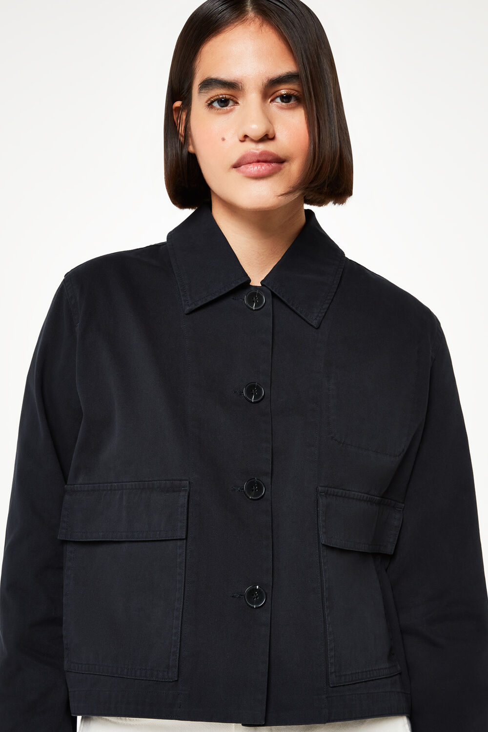Washed Black Marie Casual Jacket
