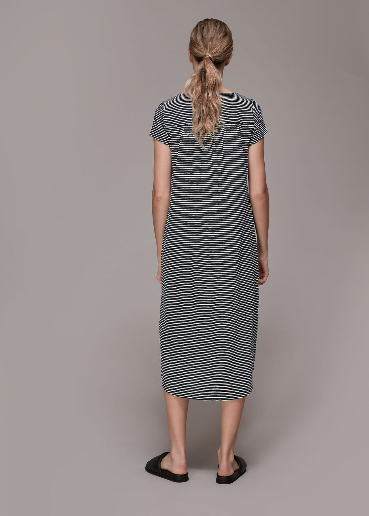 Leonie Stripe Button Dress