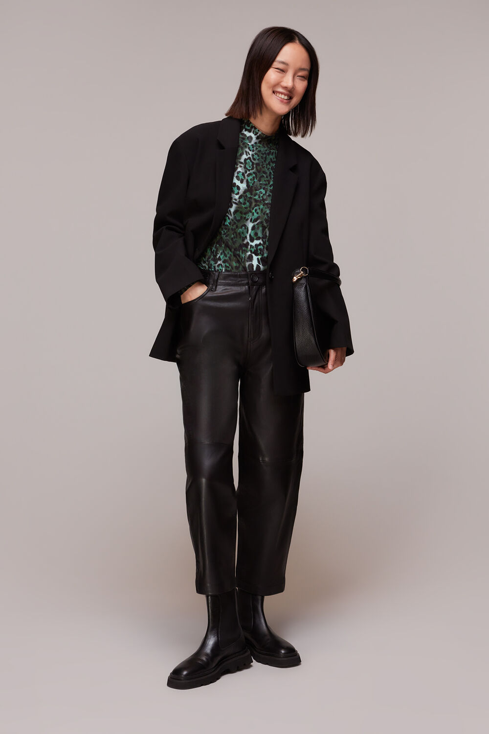 Green Night Cat Mesh Top