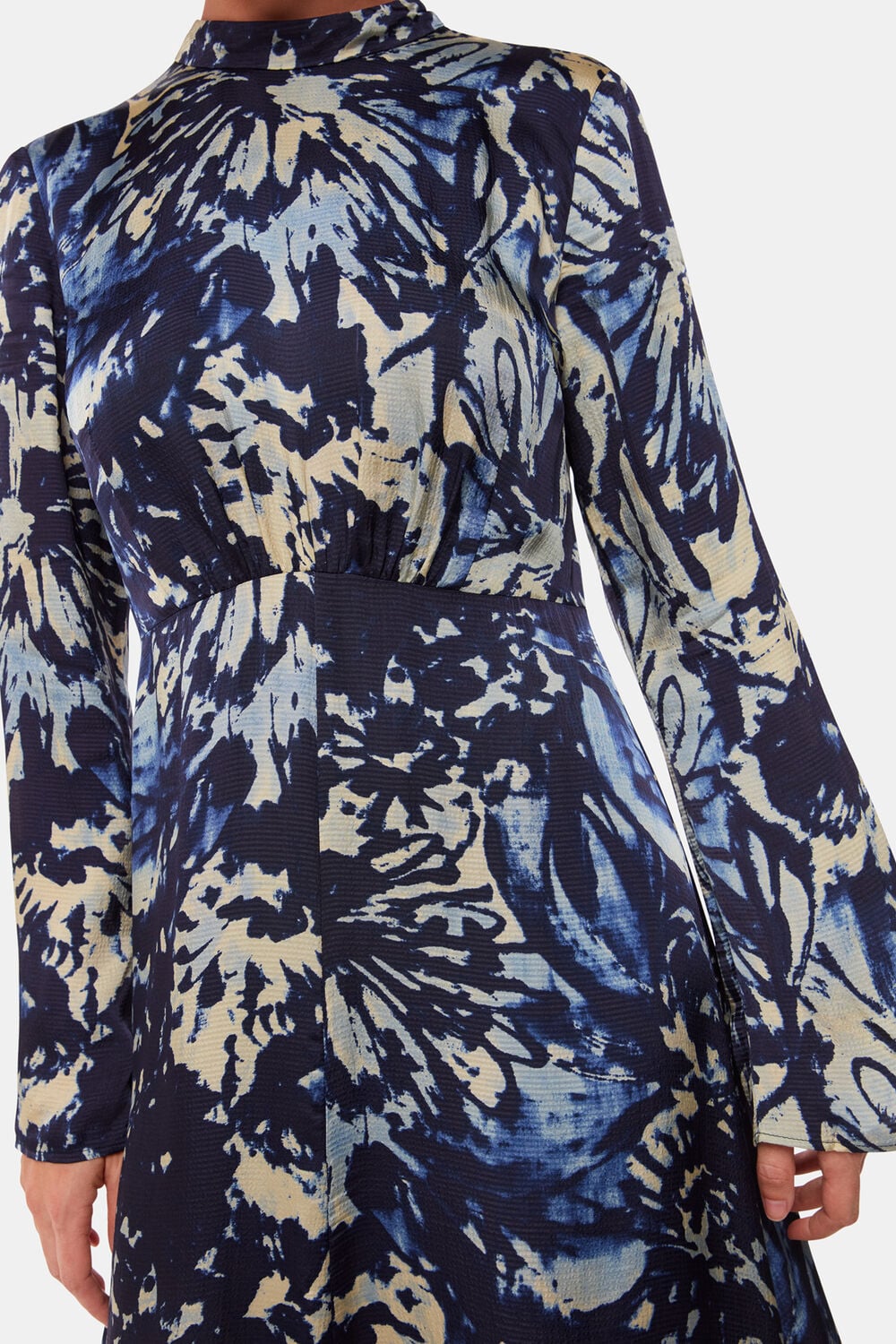 Dazzled Floral Satin Dress