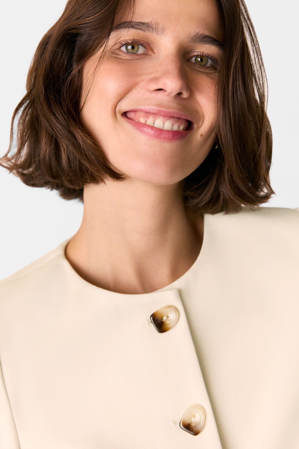 Anne Ponte Button Jacket
