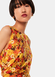 Photographic Daisy Midi Dress