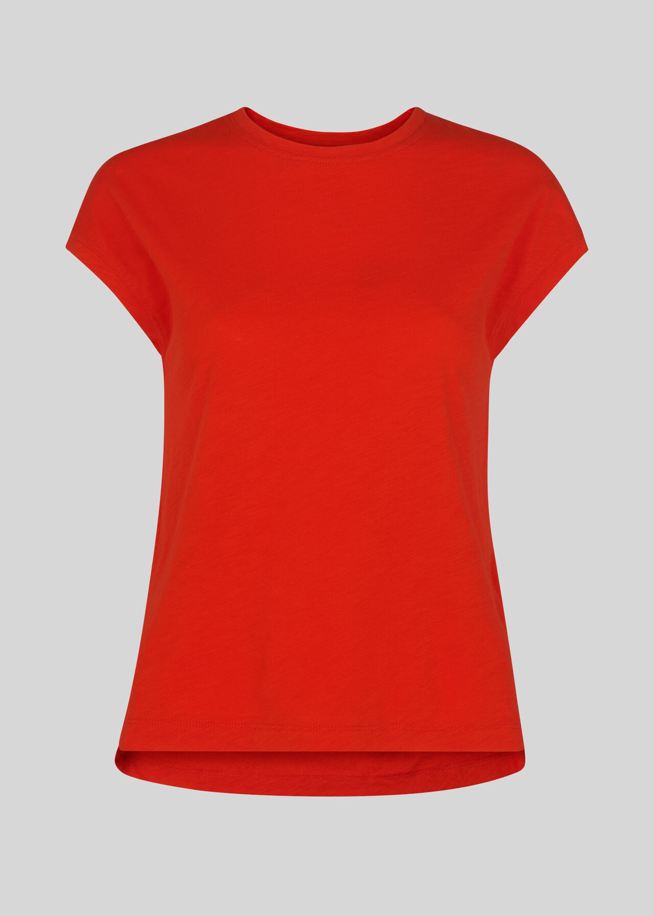 Minimal Cap Sleeve Tee Red