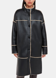 Zo Reversible Shearling Coat