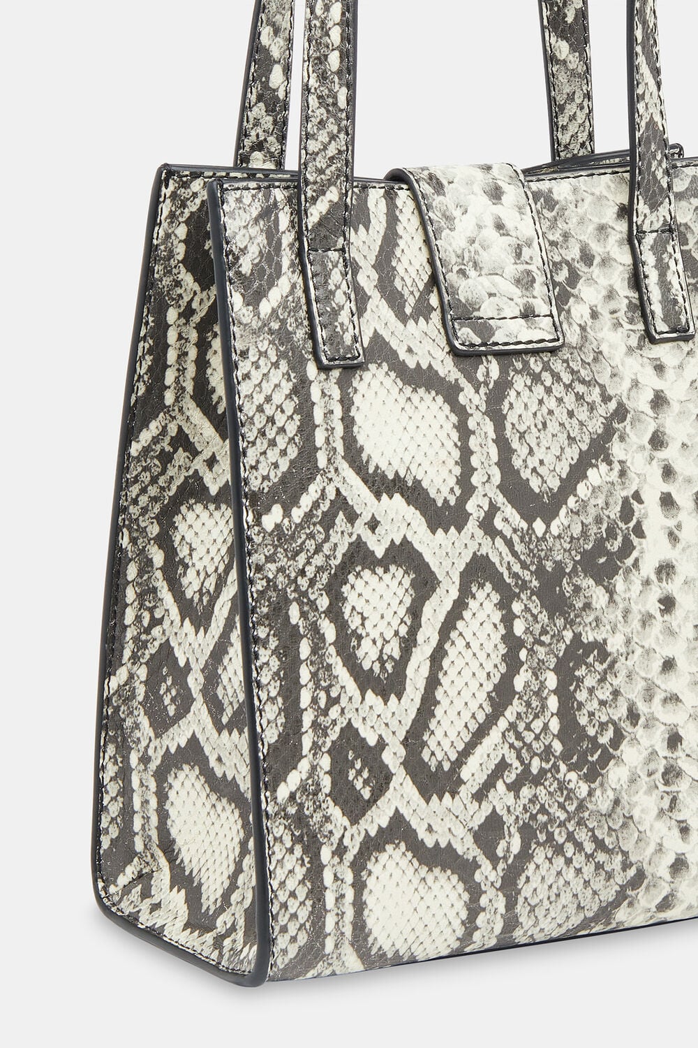 Eben Snake Mini Turn Lock Tote