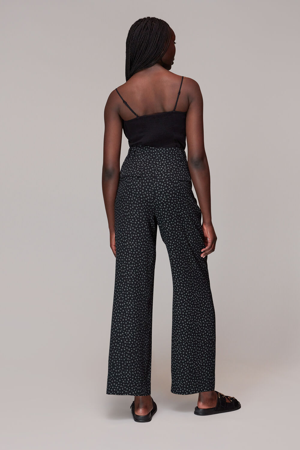 Black Lizzie Geo Dot Print Pants&nbsp;