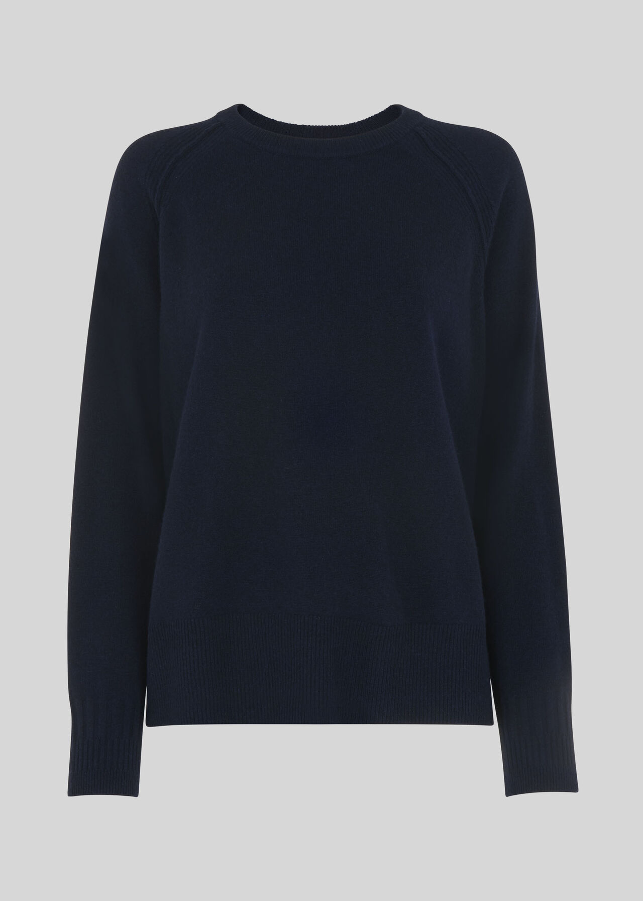 Cashmere Crew Neck Sweater Navy