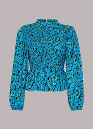 Farfalle Flower Shirred Top