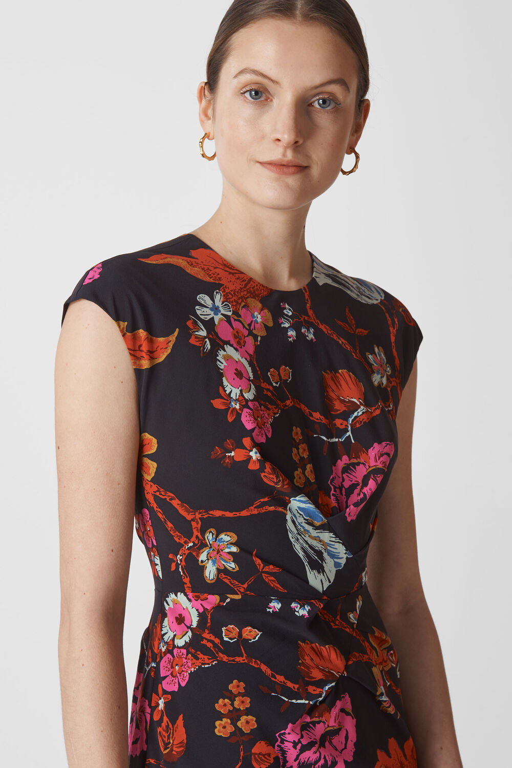Scarf Print Silk Bodycon Multicolour