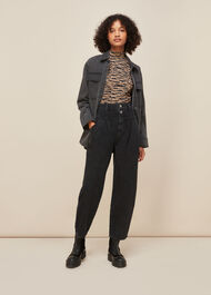 Tiger Leopard Print High Neck