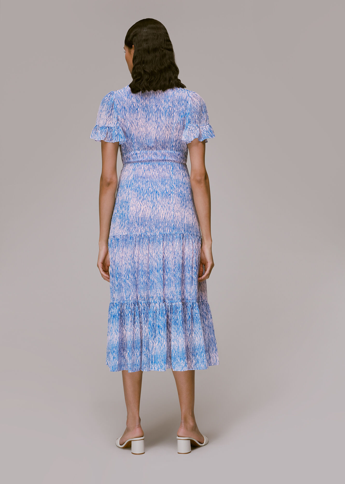 Whistles montrose dobby midi dress top