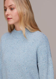 Flecked Funnel Neck Jumper