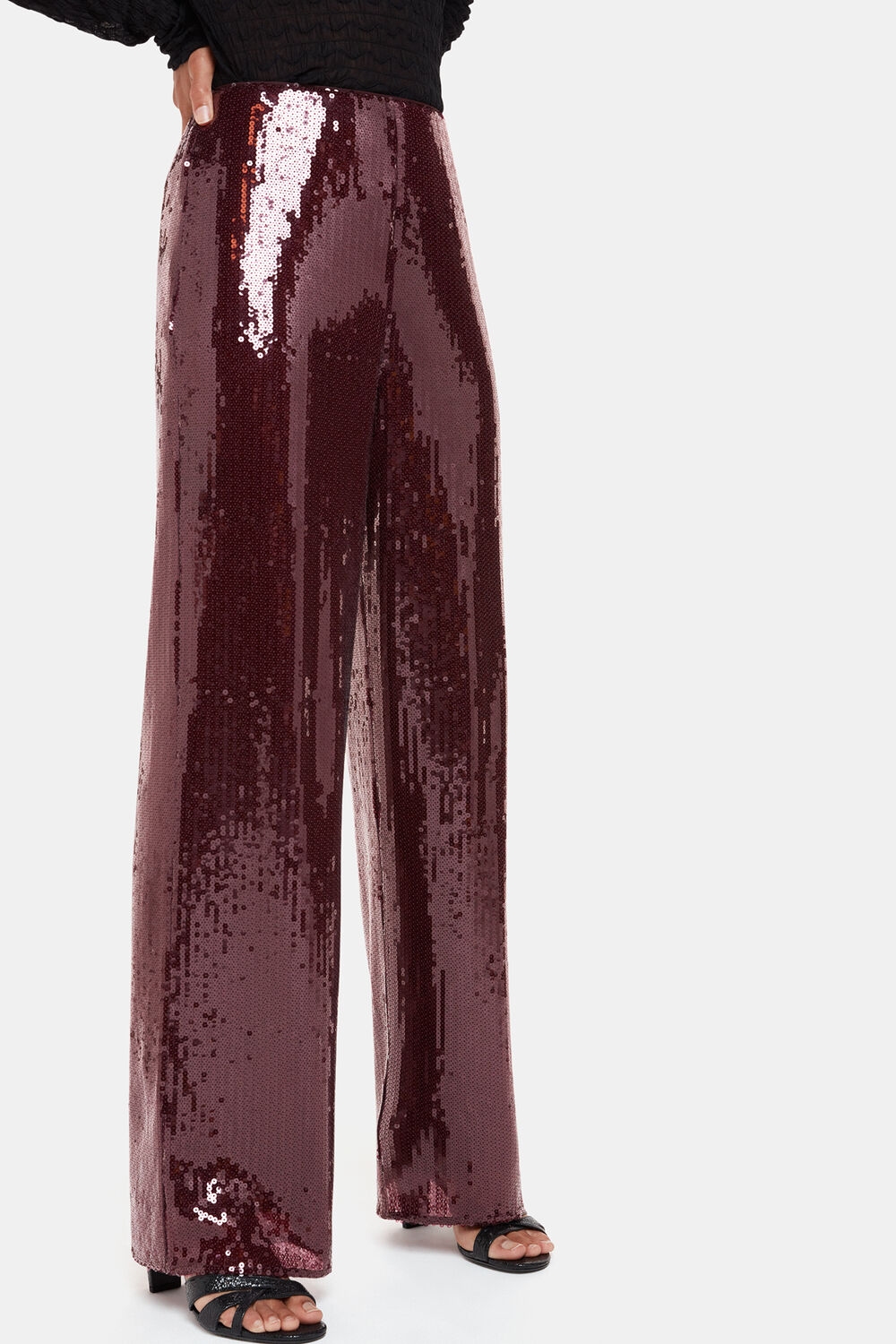 Aubergine Sandra Sequin Trouser