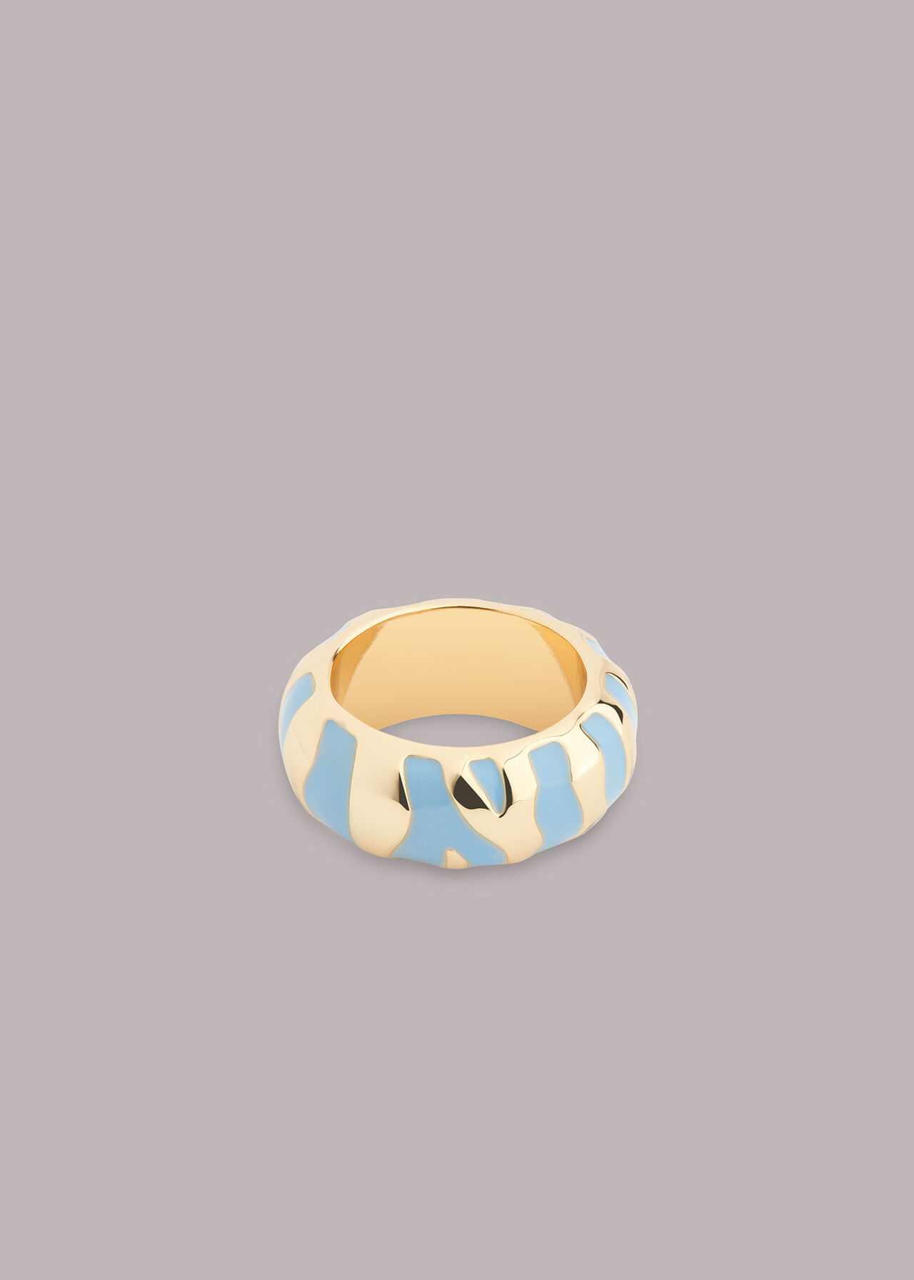 Enamel Tiger Stripe Ring