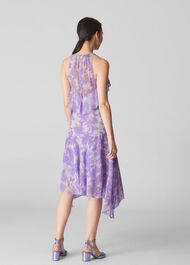 Anne Batik Lily Print Dress Lilac