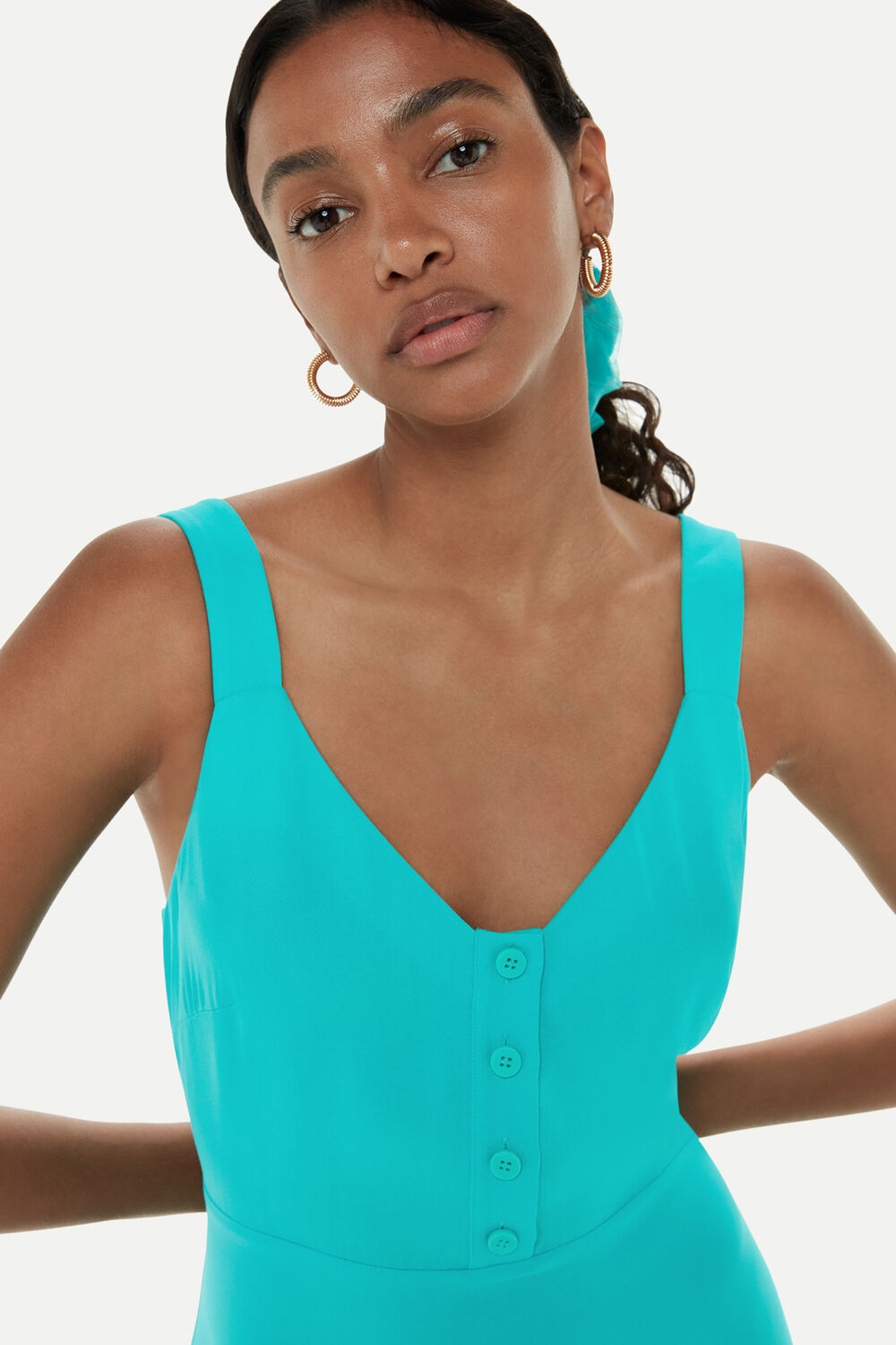 Andie Button Dress