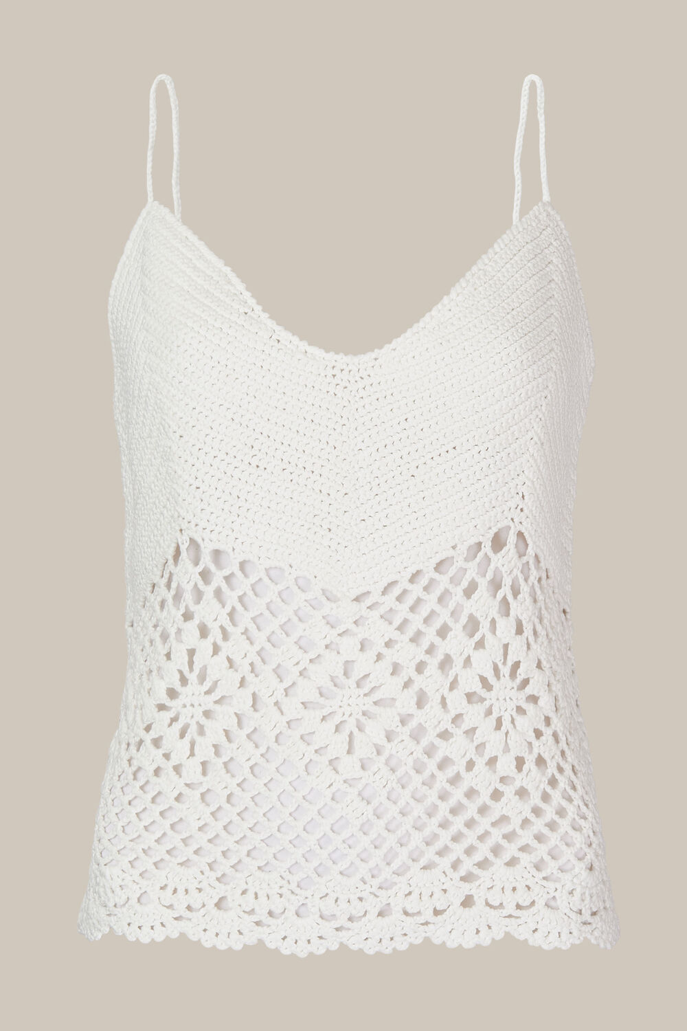 Strappy Crochet Knit Top