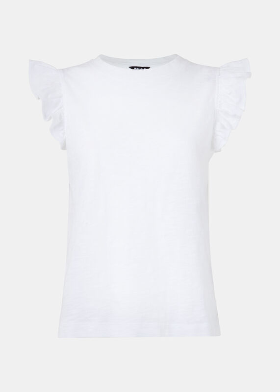Frill Cap Sleeve T-Shirt