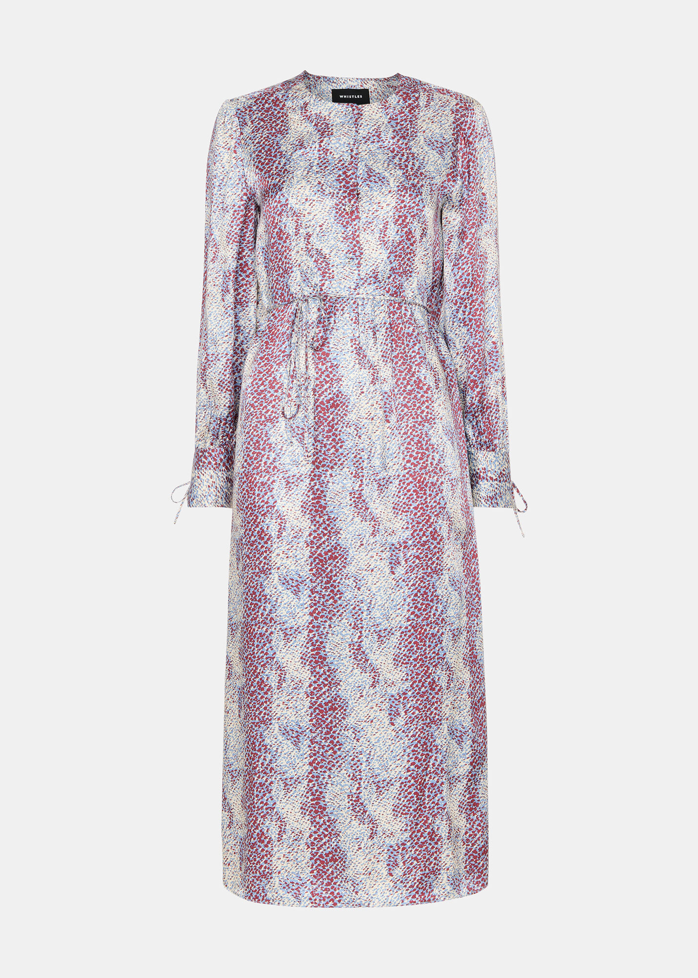 Pink snake print midi dress top