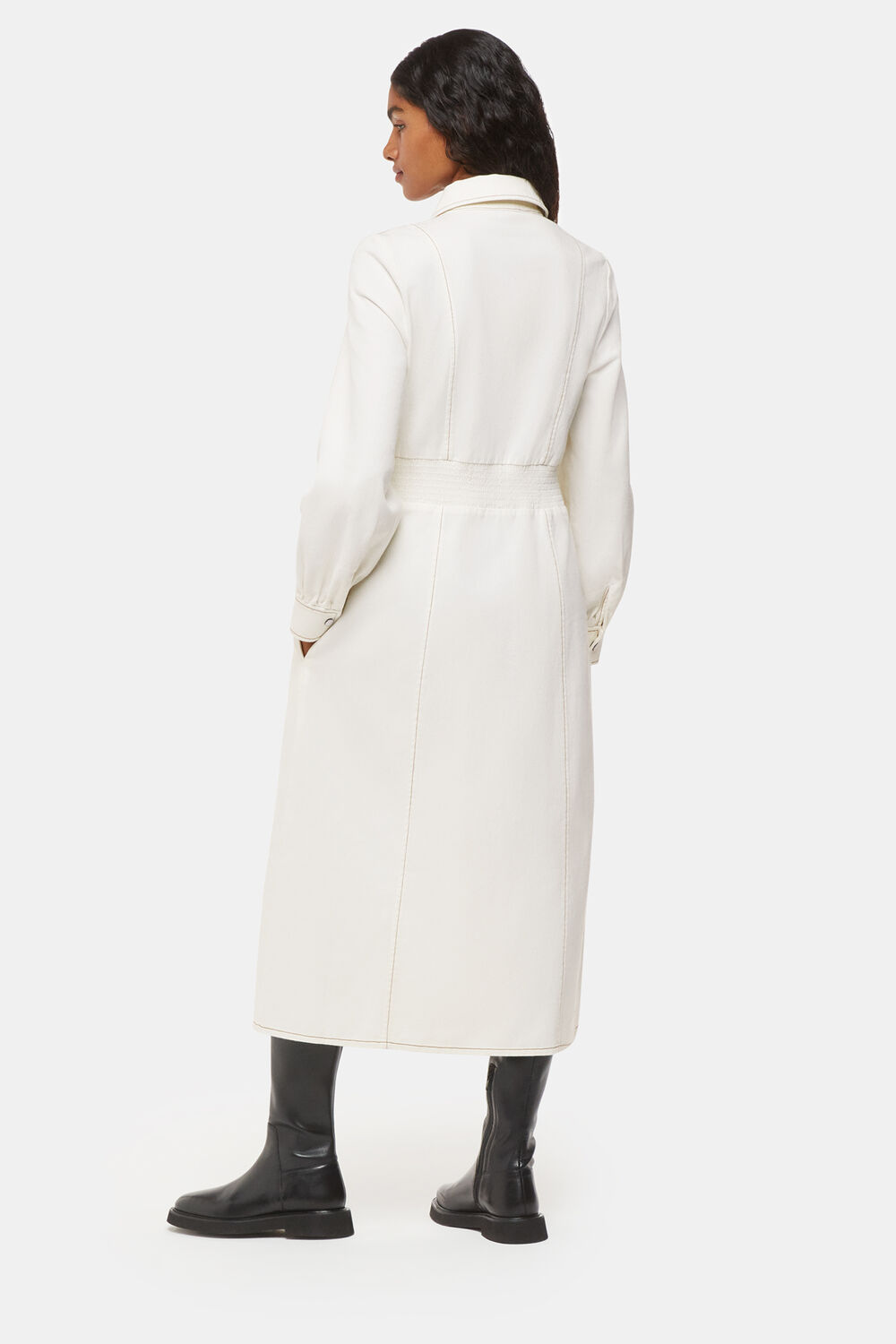 Petite Harlowe Denim Midi Dress