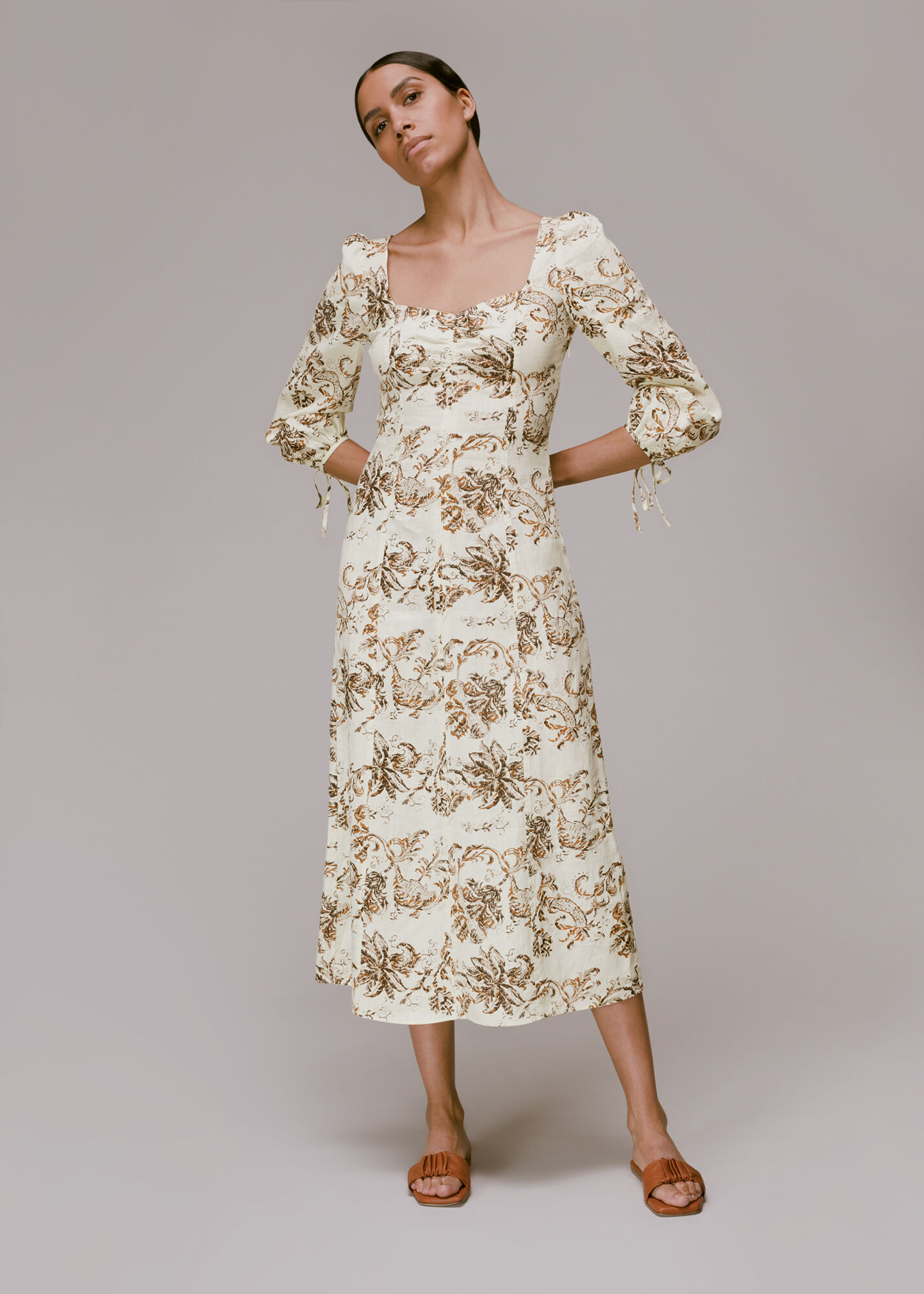 Linen blend dress 2025