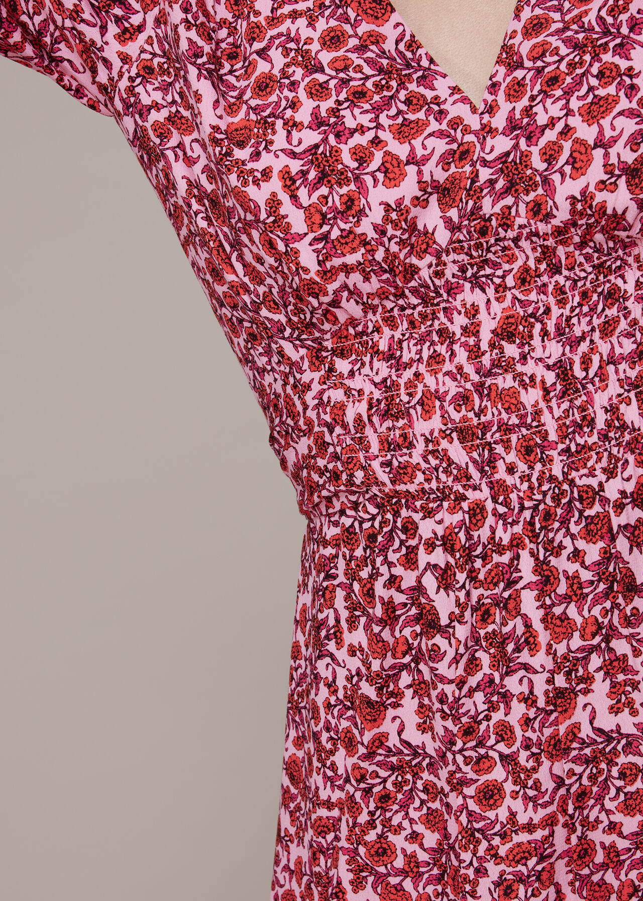Heath Floral Print Midi Dress