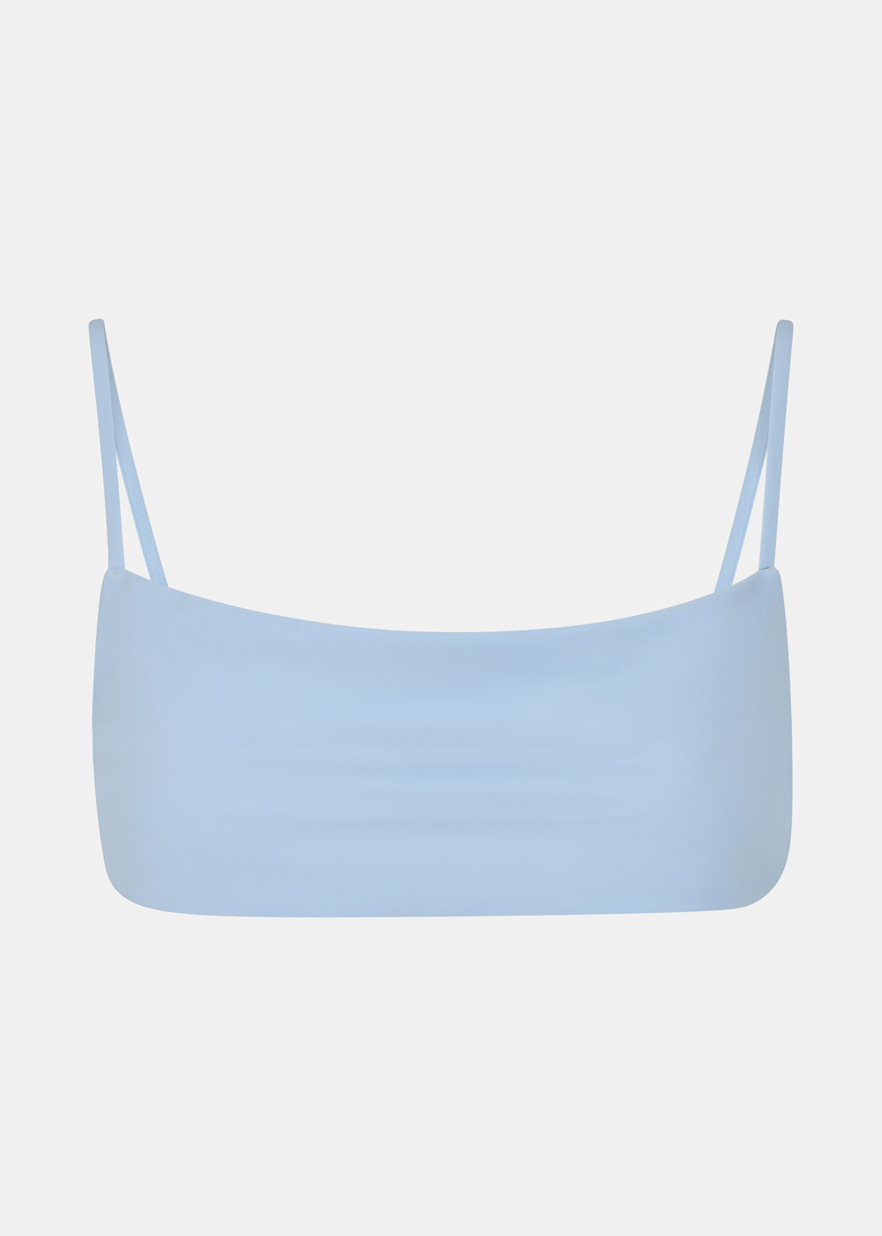 Pale Blue Open-Back Bikini Top | WHISTLES
