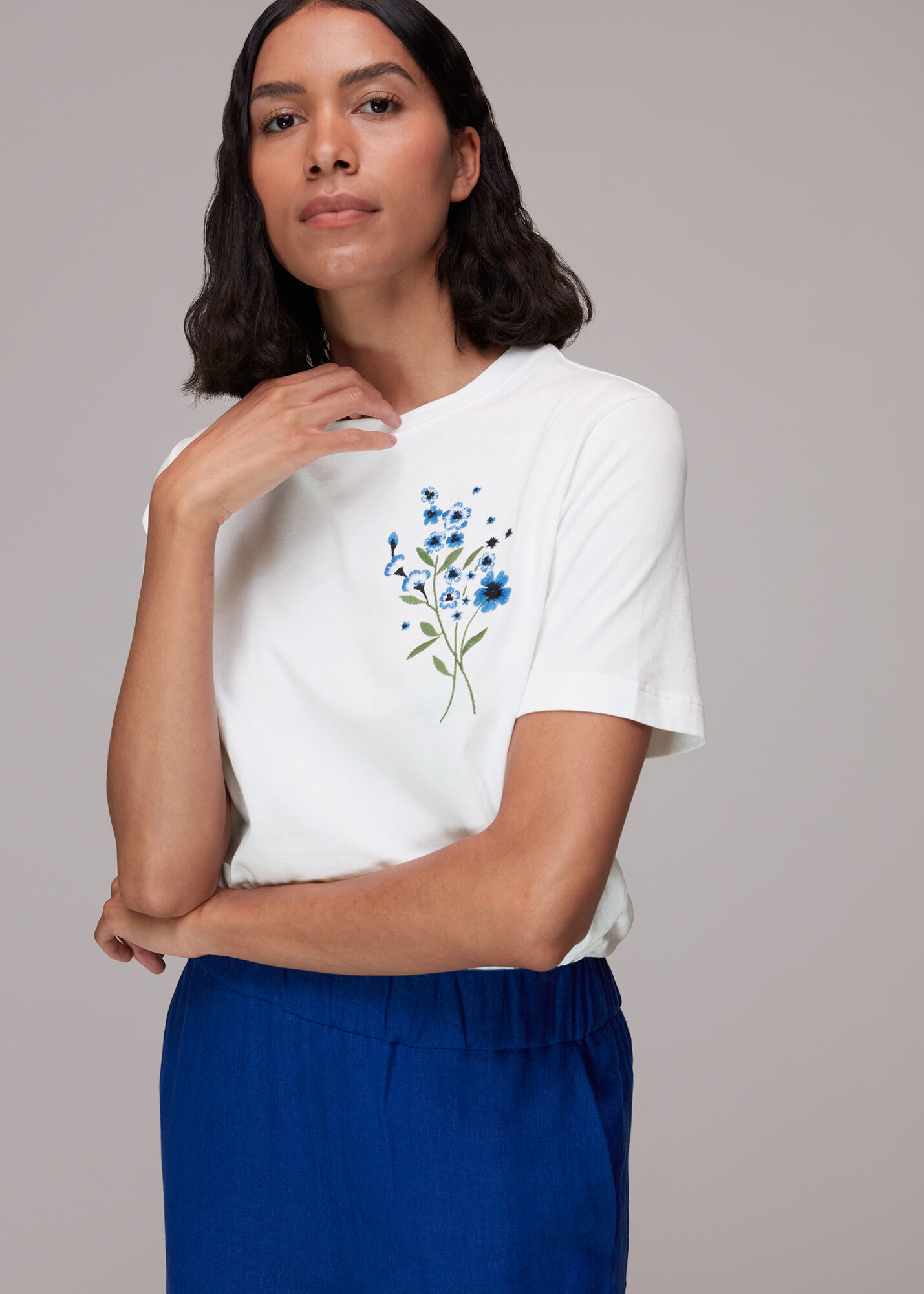 Embroidered Floral Tshirt