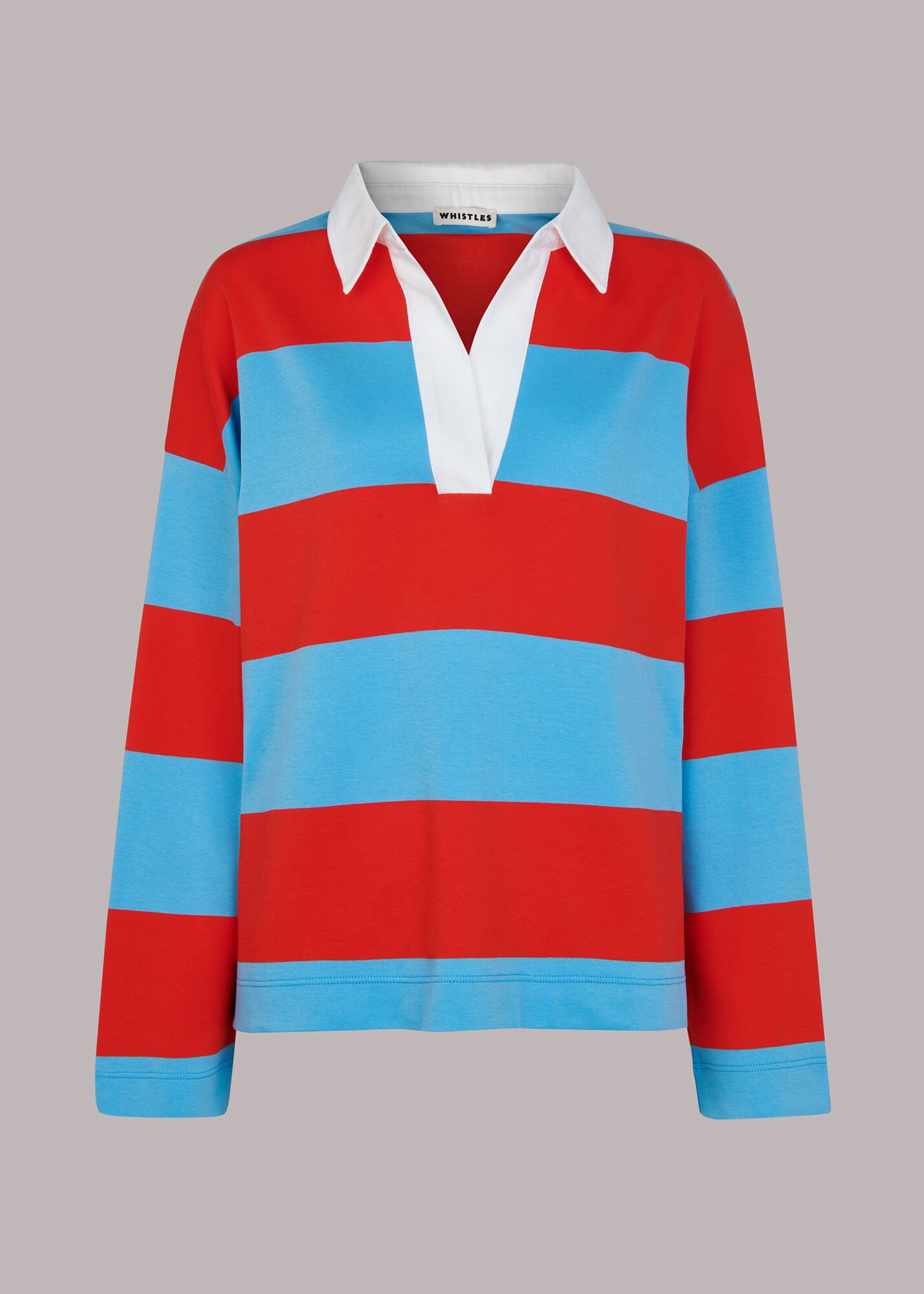 Red/Multi Rugby Shirt | WHISTLES | Whistles US |