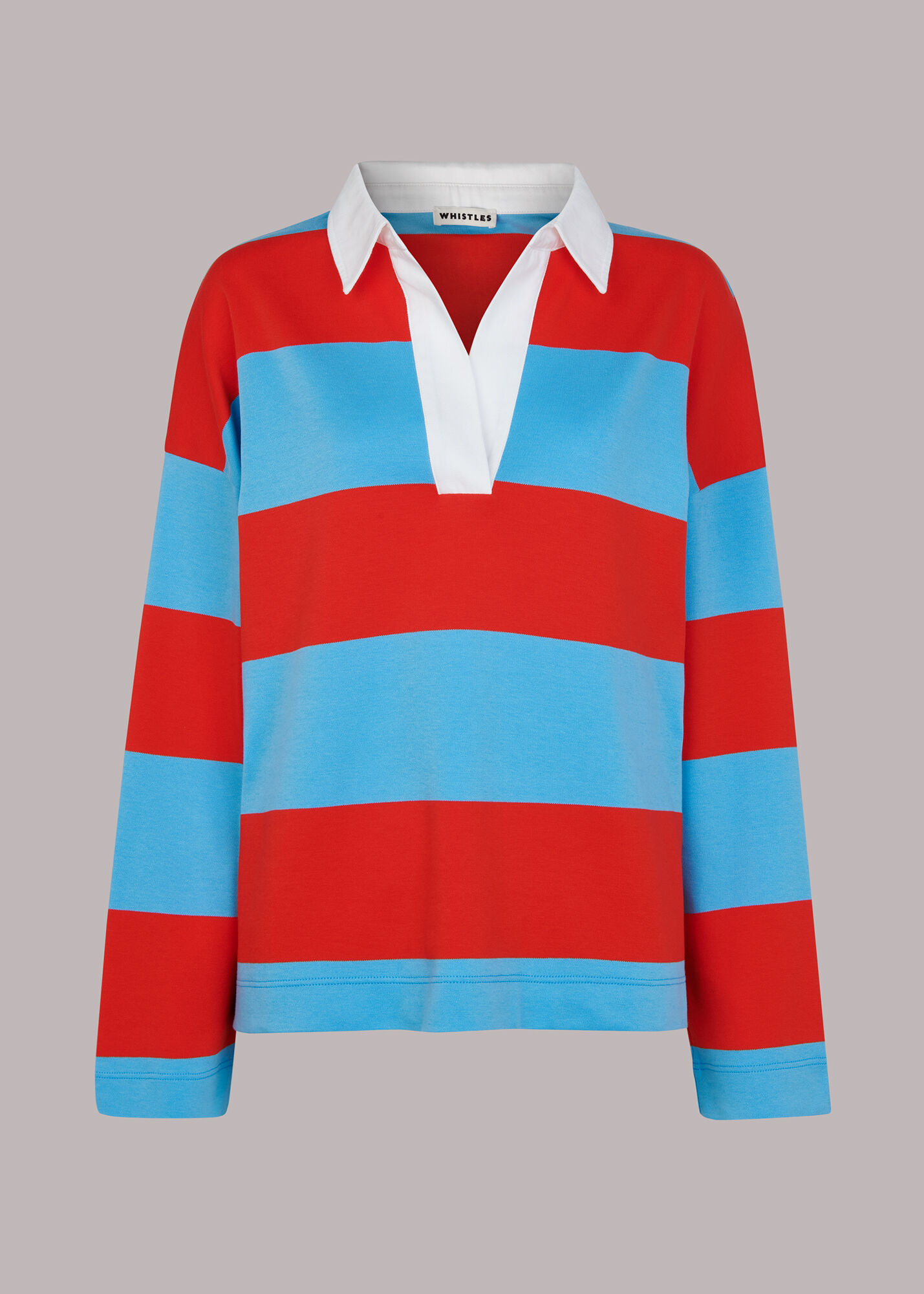 Red/Multi Rugby Shirt WHISTLES Whistles UK