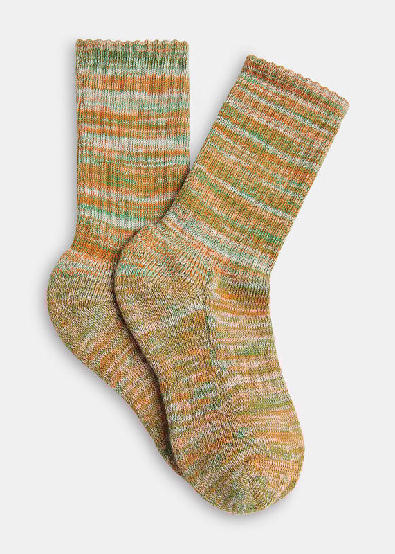 Green Chunky Marl Socks