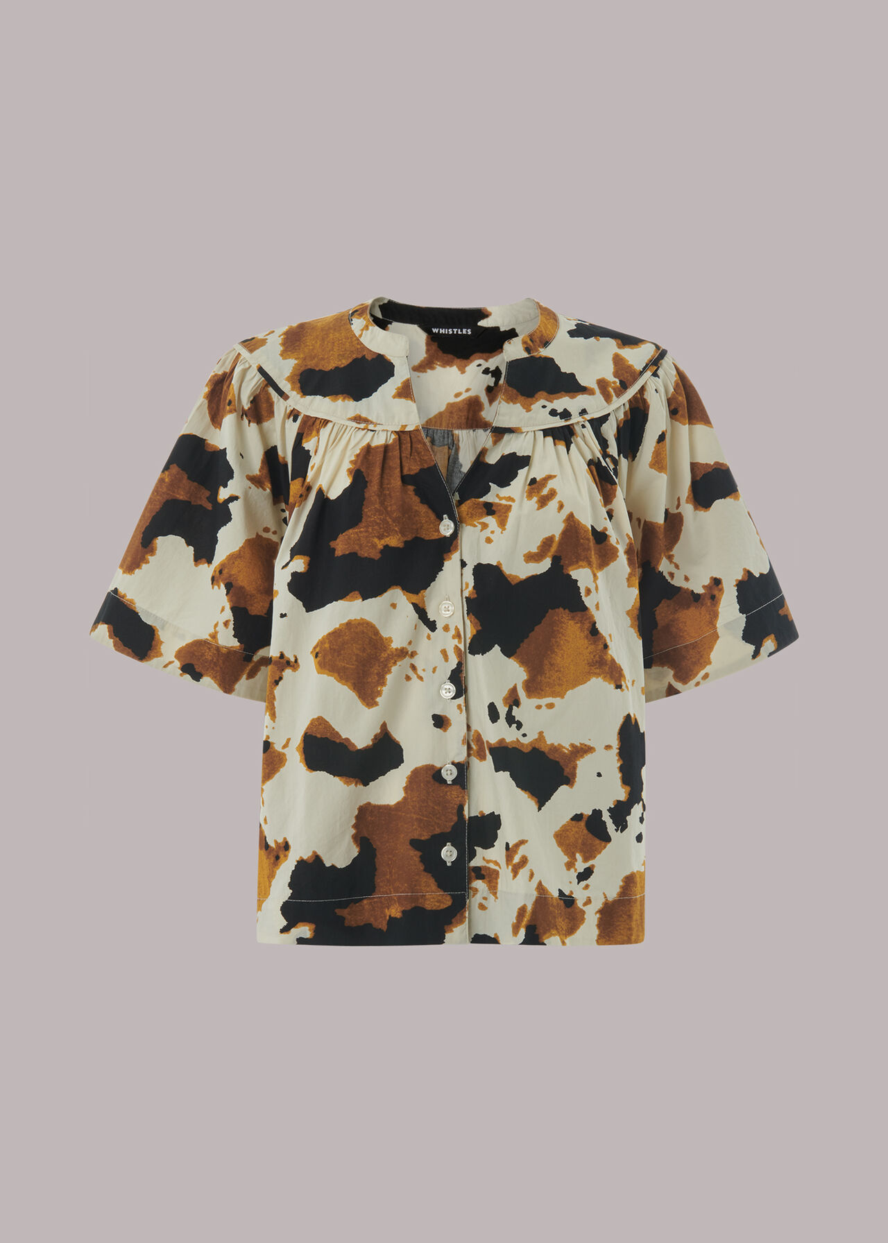 Cow Print Izzy Trapeze Top