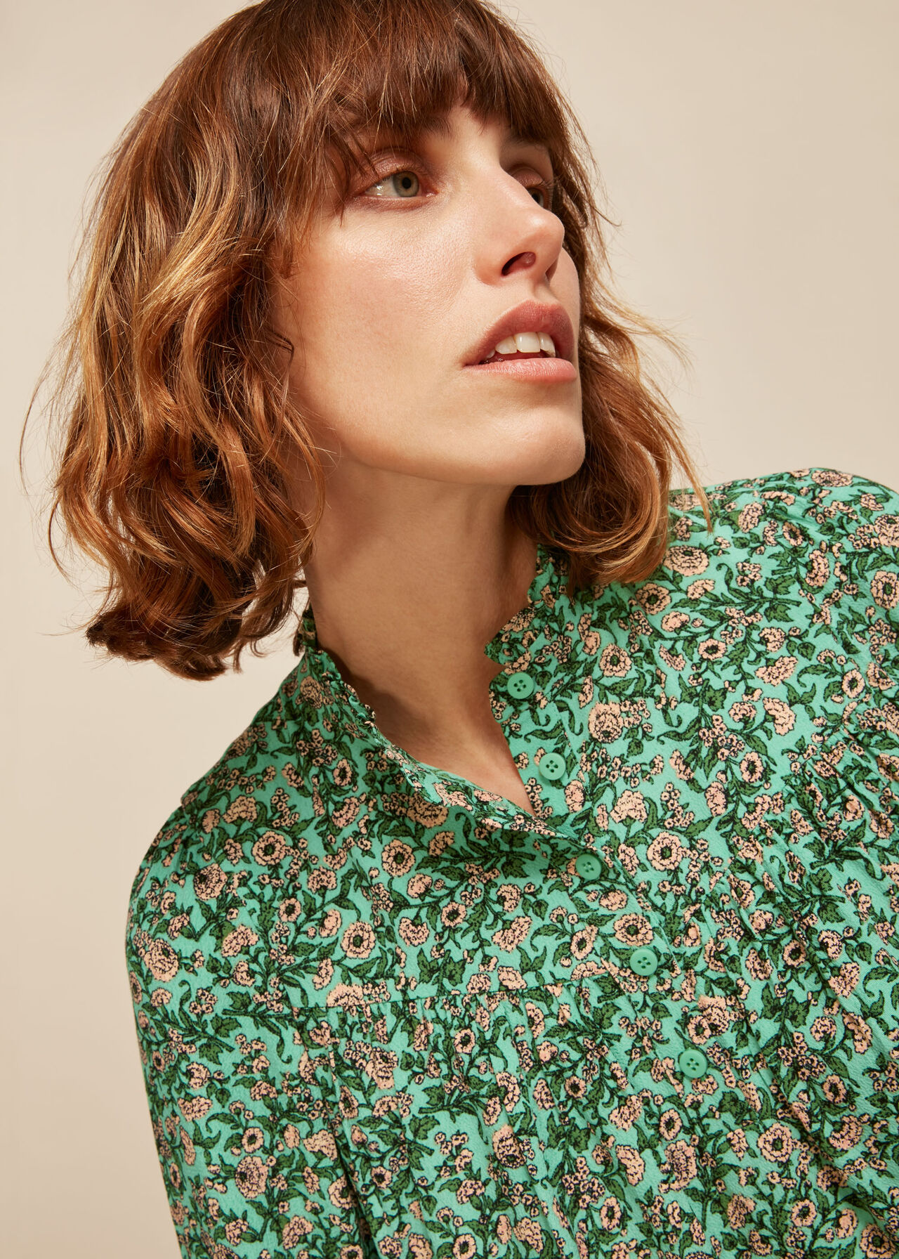 Multicolour Heath Floral Print Top | WHISTLES