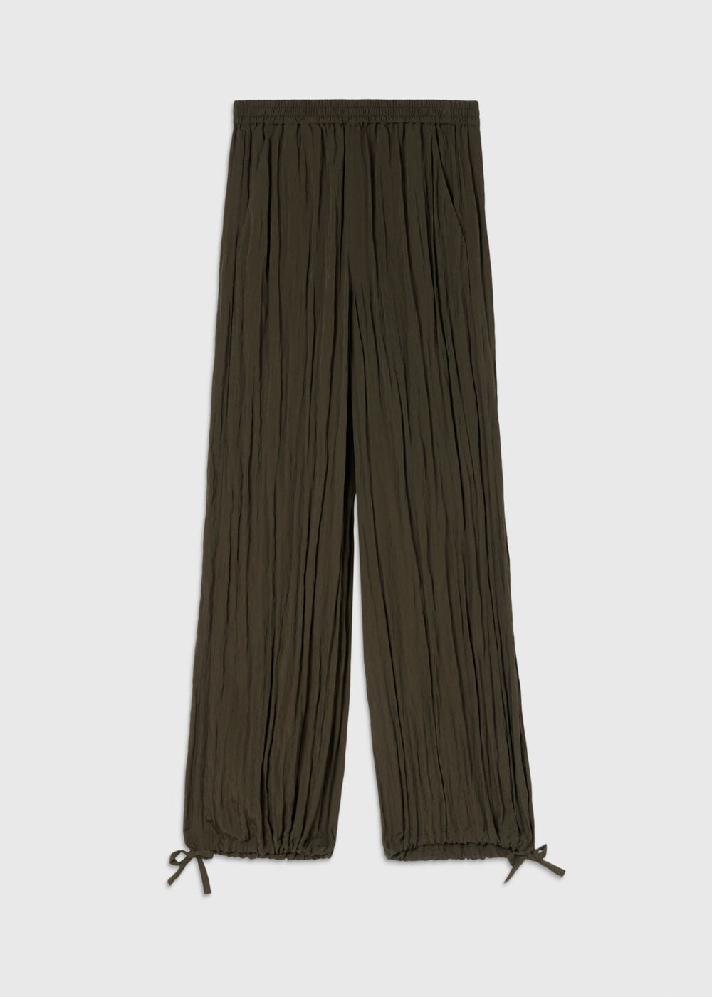 Balloon Tie Hem Trousers
