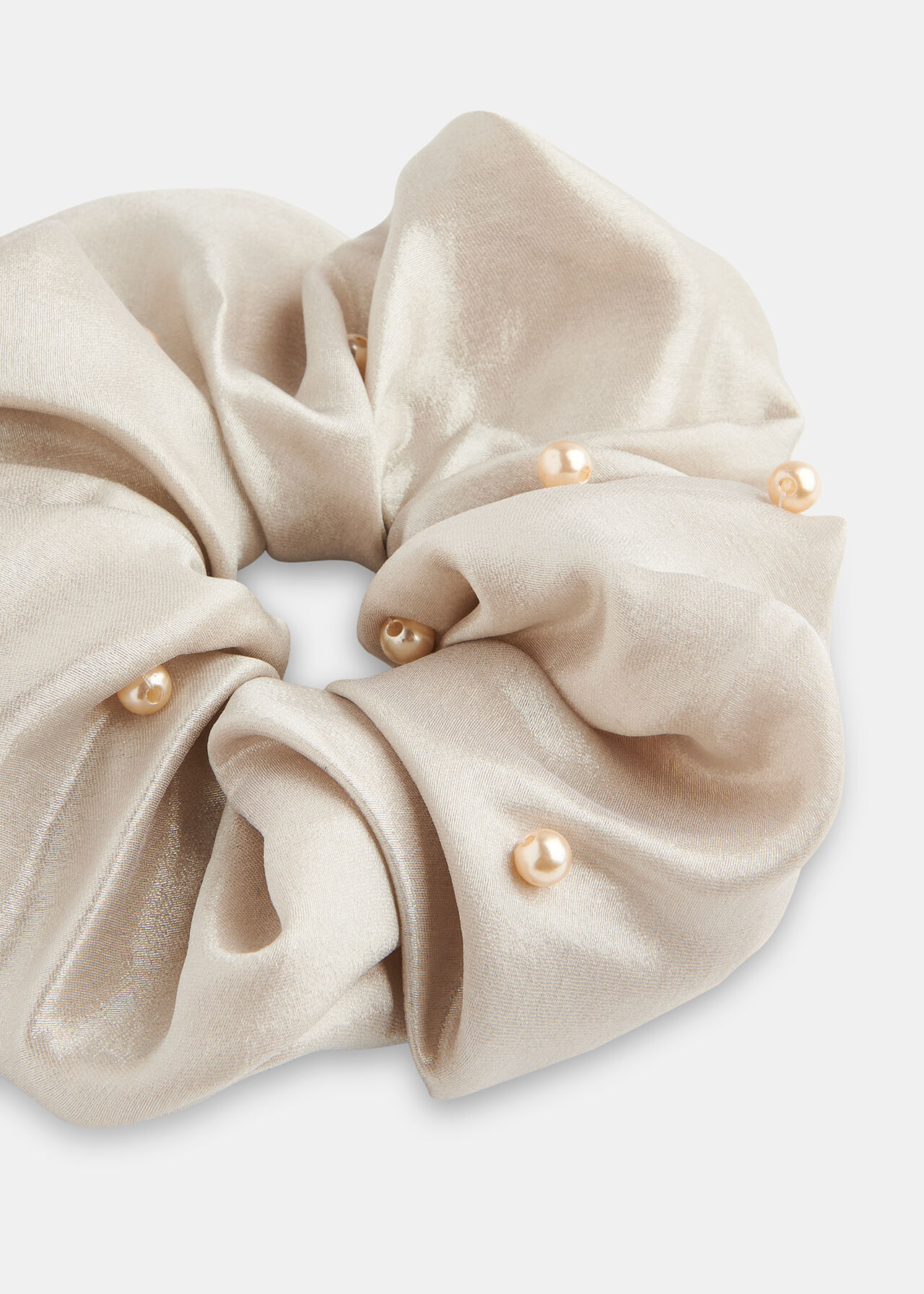 Large Beaded Scrunchie