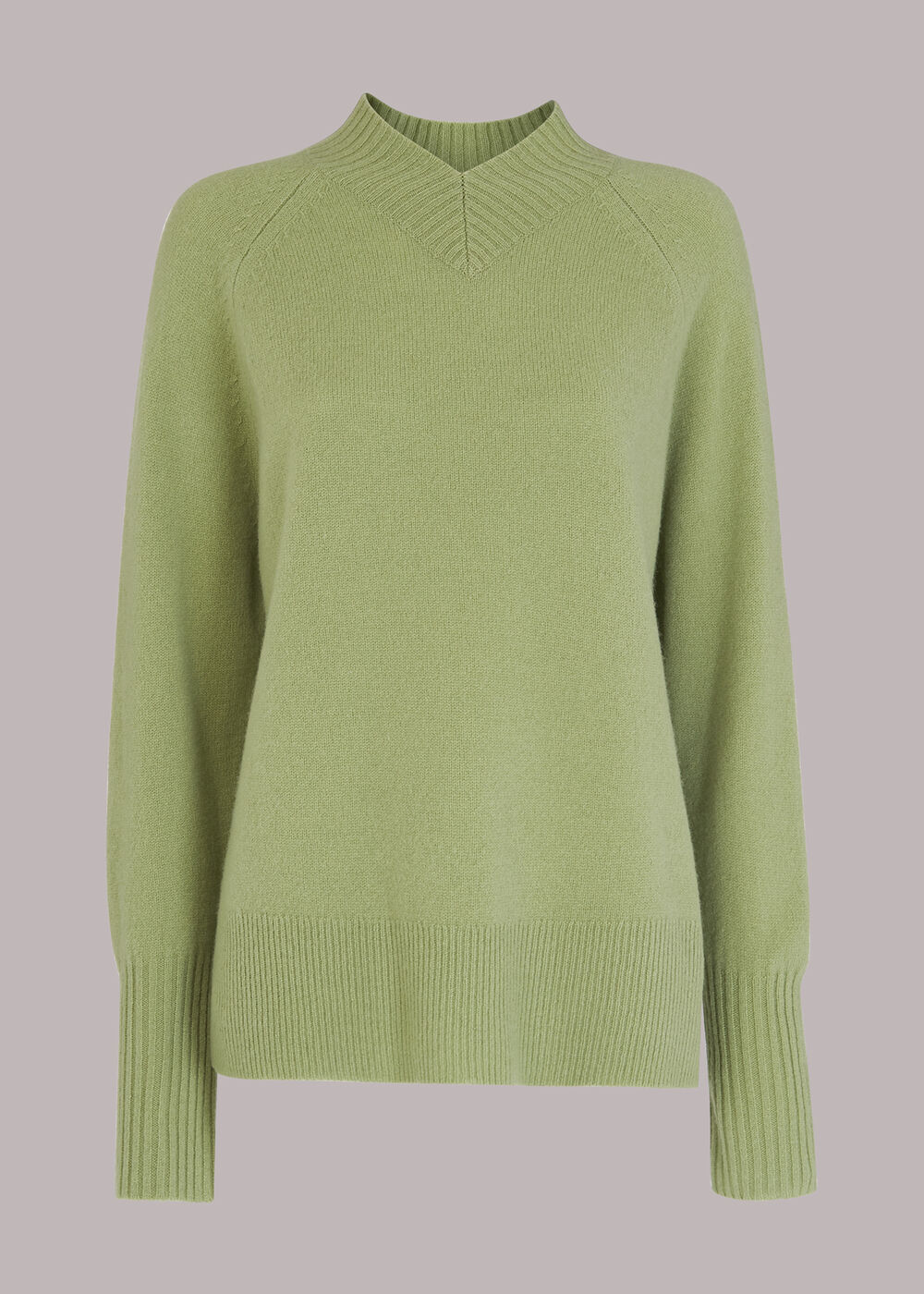 High V Neck Knit