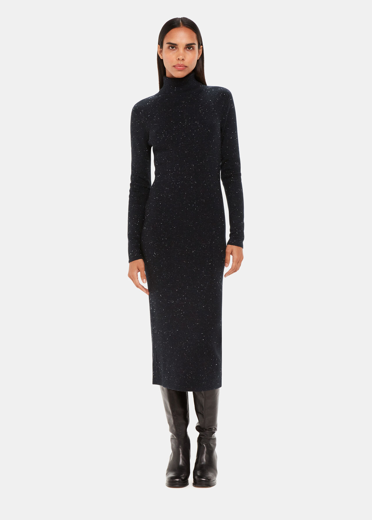 Annie Sparkle Roll Neck Dress