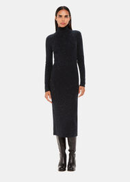 Annie Sparkle Roll Neck Dress